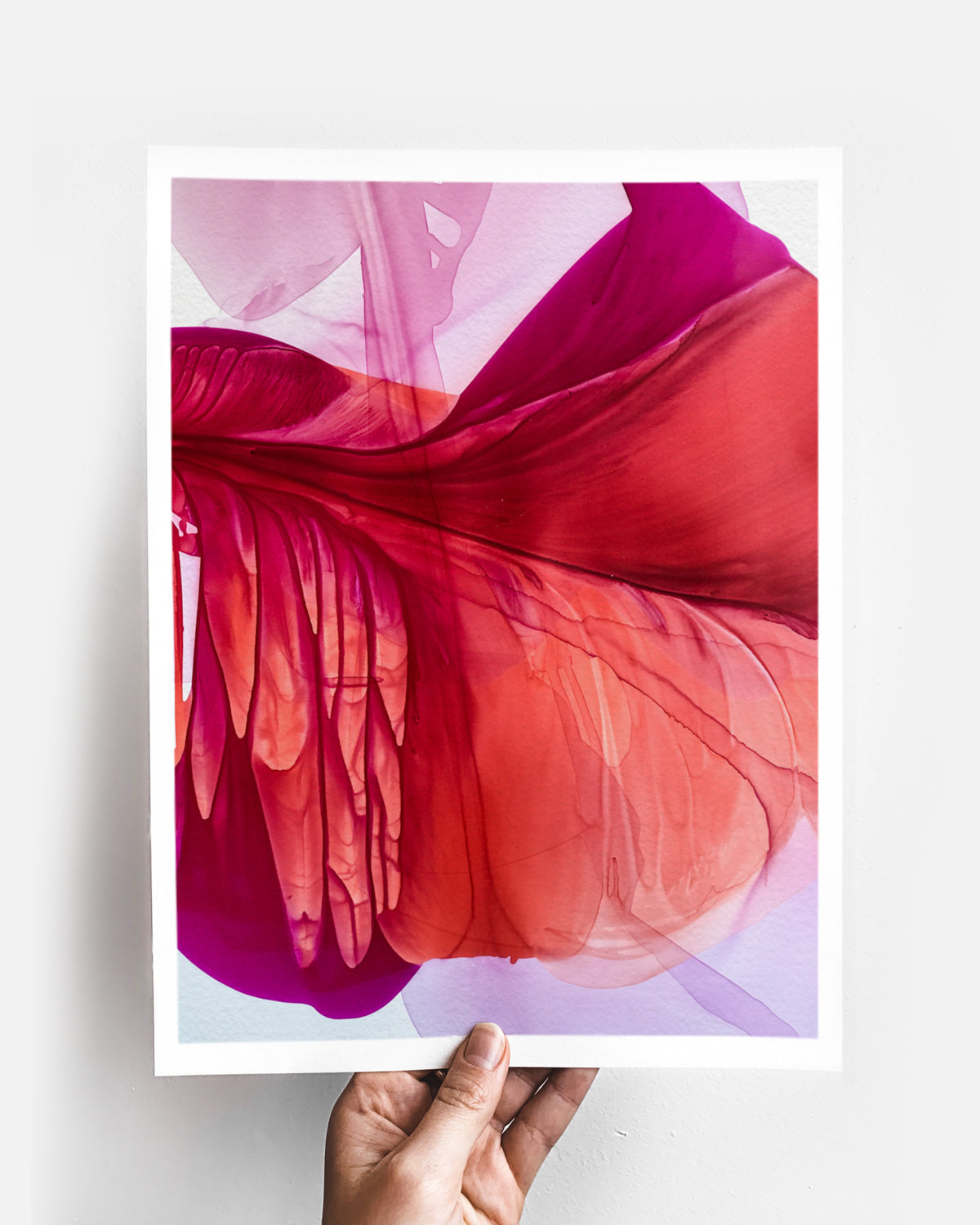 Botanical Wall Art Prints Abstract Floral Plant Watercolor Paper & Canvas | Bloom 4