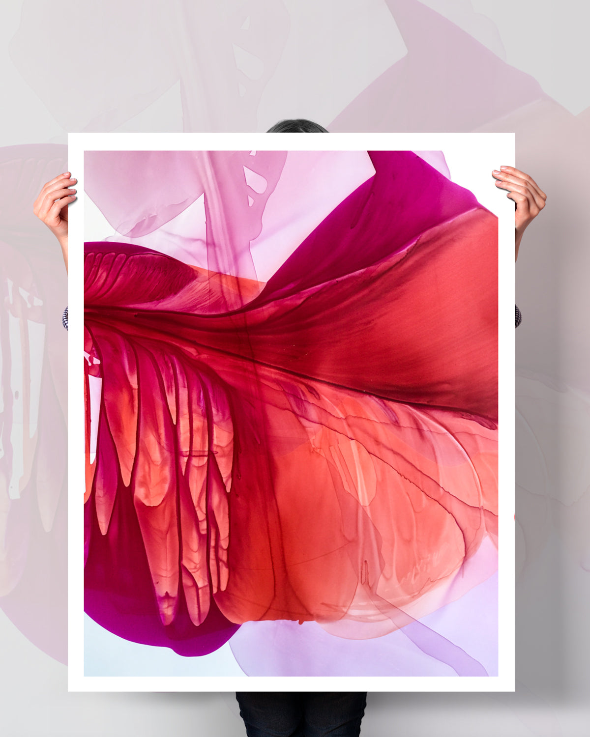 Botanical Wall Art Prints Abstract Floral Plant Watercolor Paper & Canvas | Bloom 4