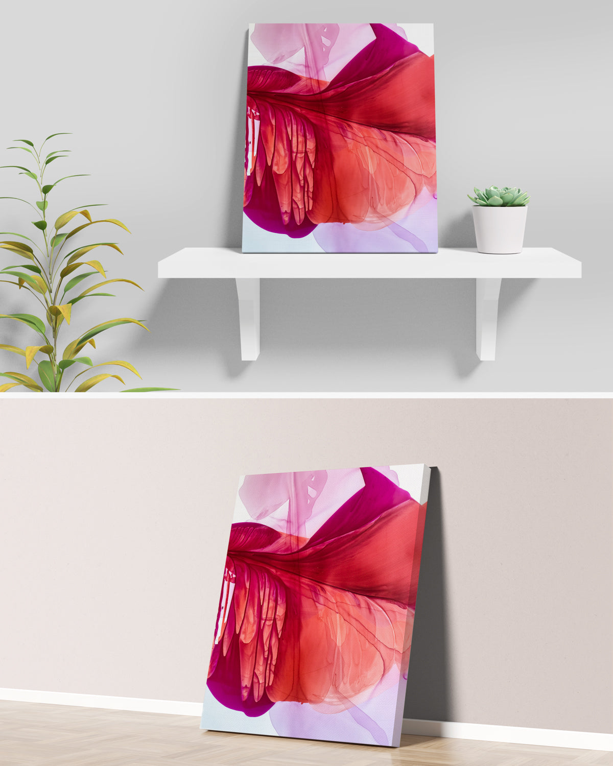 Botanical Wall Art Prints Abstract Floral Plant Watercolor Paper & Canvas | Bloom 4