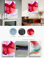 Botanical Wall Art Prints Abstract Floral Plant Watercolor Paper & Canvas | Bloom 4