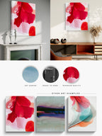 Botanical Wall Art Prints Abstract Floral Plant Watercolor Paper & Canvas | Merlotte