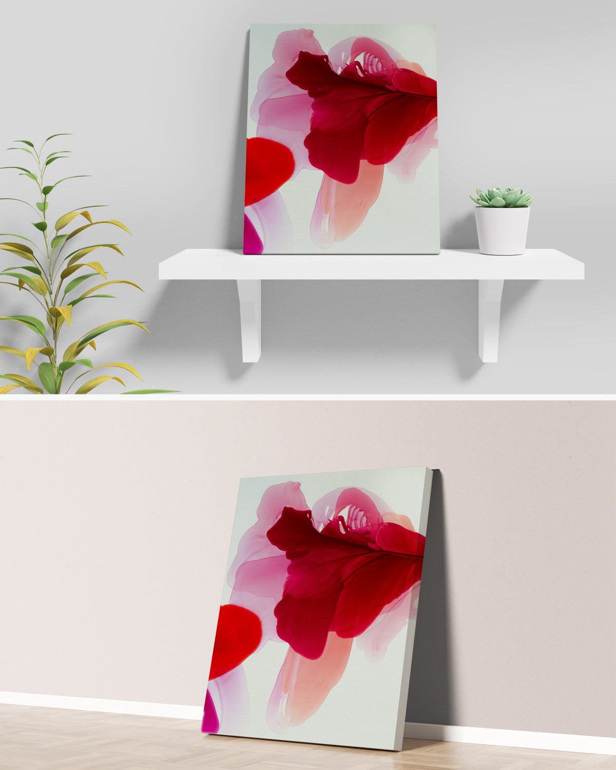 Botanical Wall Art Prints Abstract Floral Plant Watercolor Paper & Canvas | Bloom 6