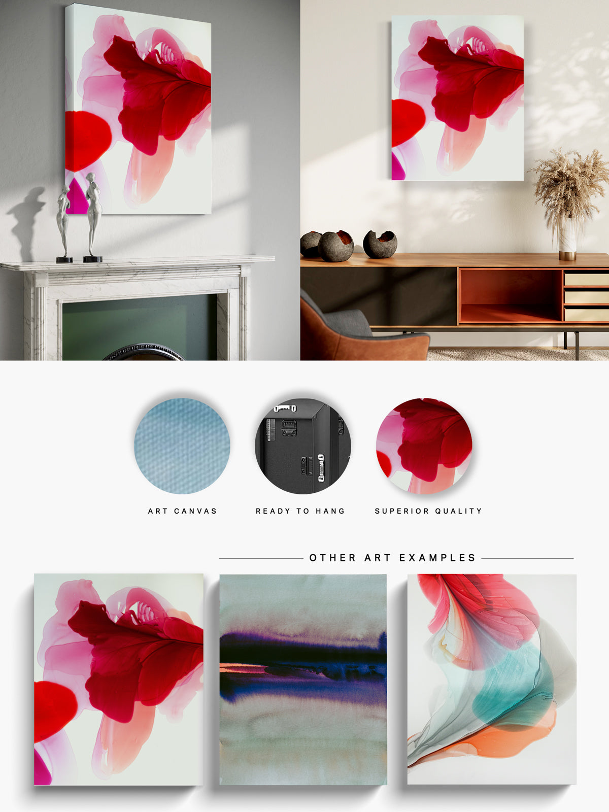 Botanical Wall Art Prints Abstract Floral Plant Watercolor Paper & Canvas | Bloom 6