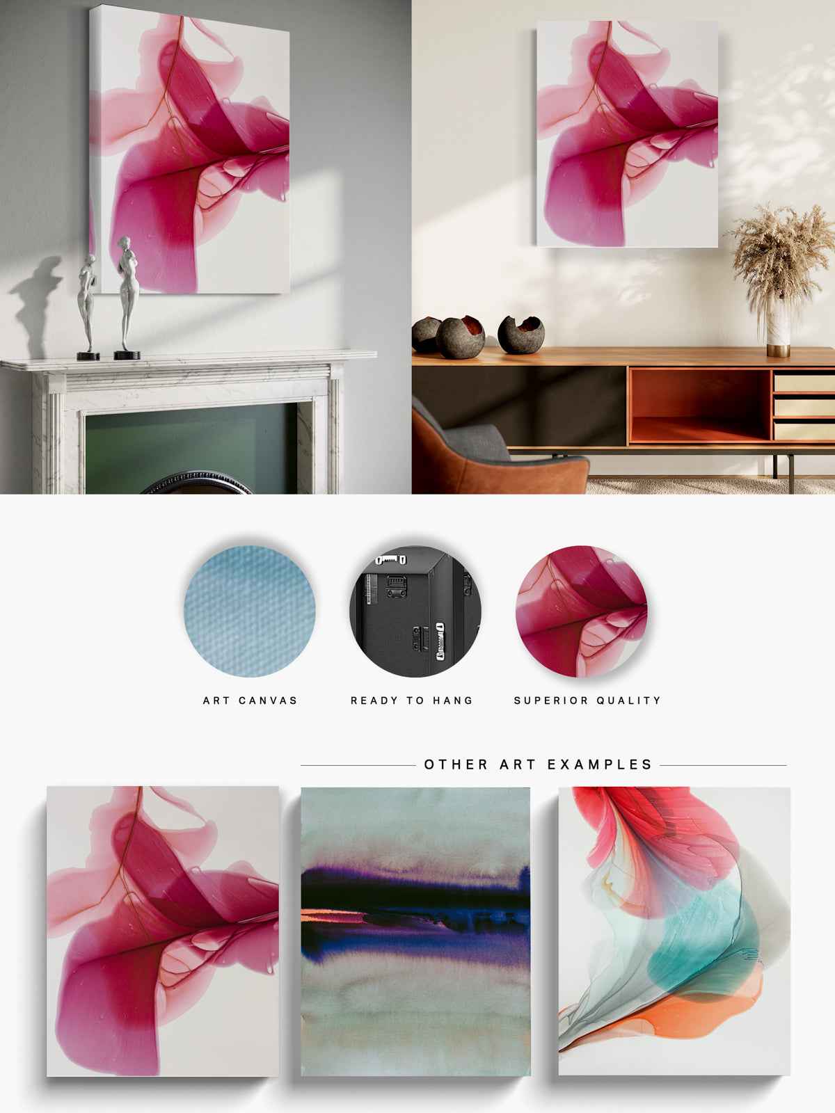 Botanical Wall Art Prints Abstract Floral Plant Watercolor Paper & Canvas | Burgë