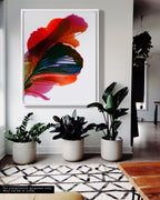 Botanical Wall Art Prints Abstract Floral Plant Watercolor Paper & Canvas | Poska