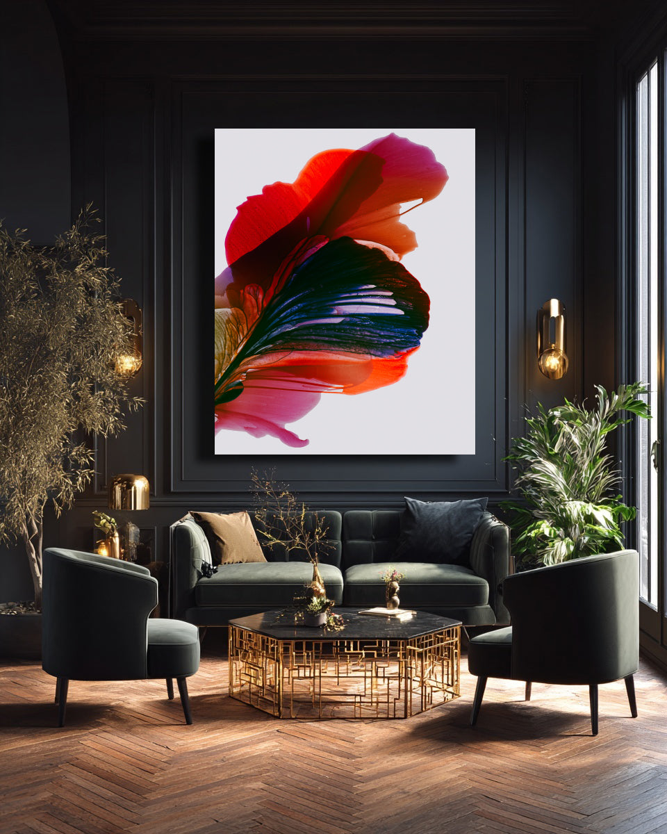 Botanical Wall Art Prints Abstract Floral Plant Watercolor Paper & Canvas | Poska