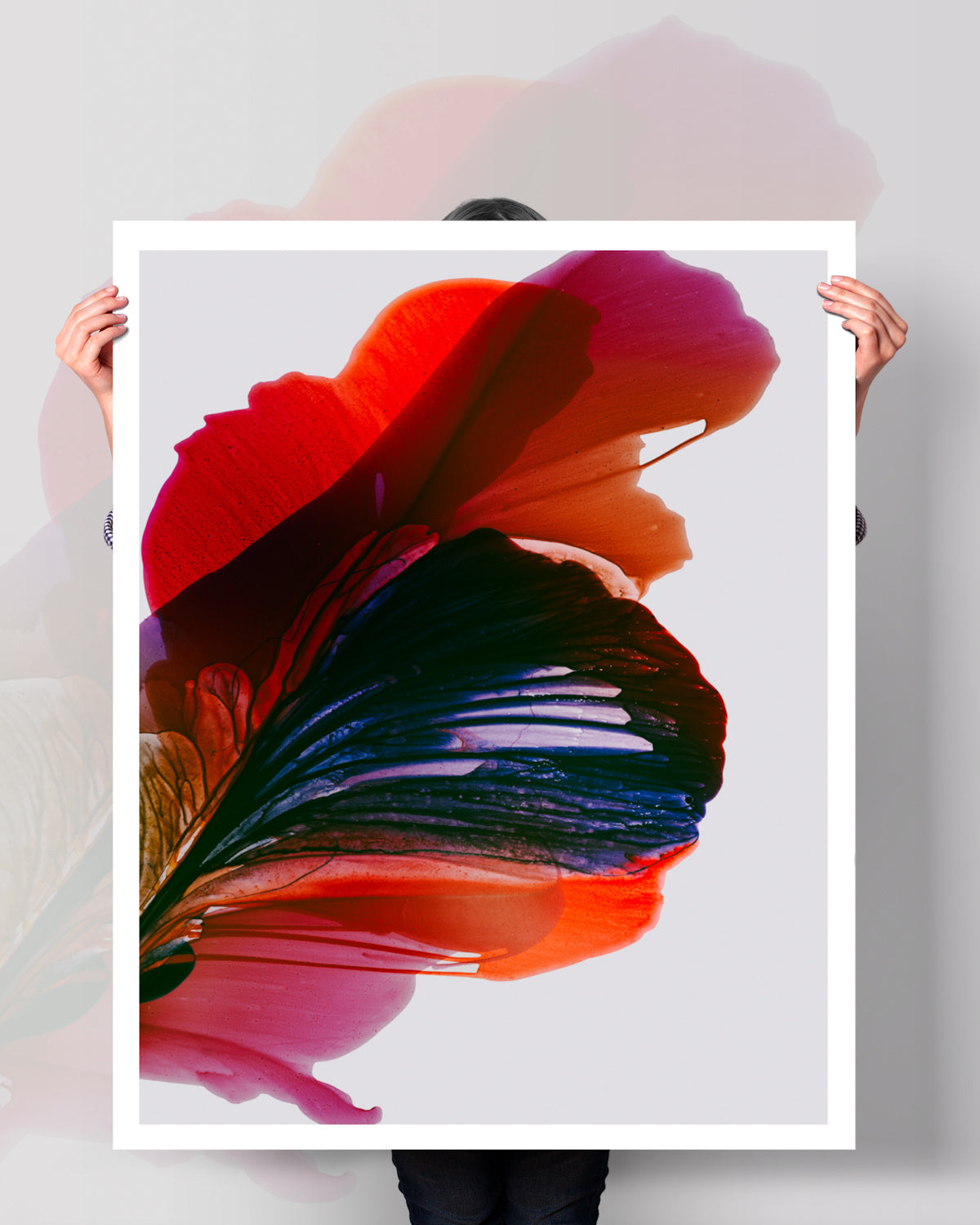 Botanical Wall Art Prints Abstract Floral Plant Watercolor Paper & Canvas | Poska