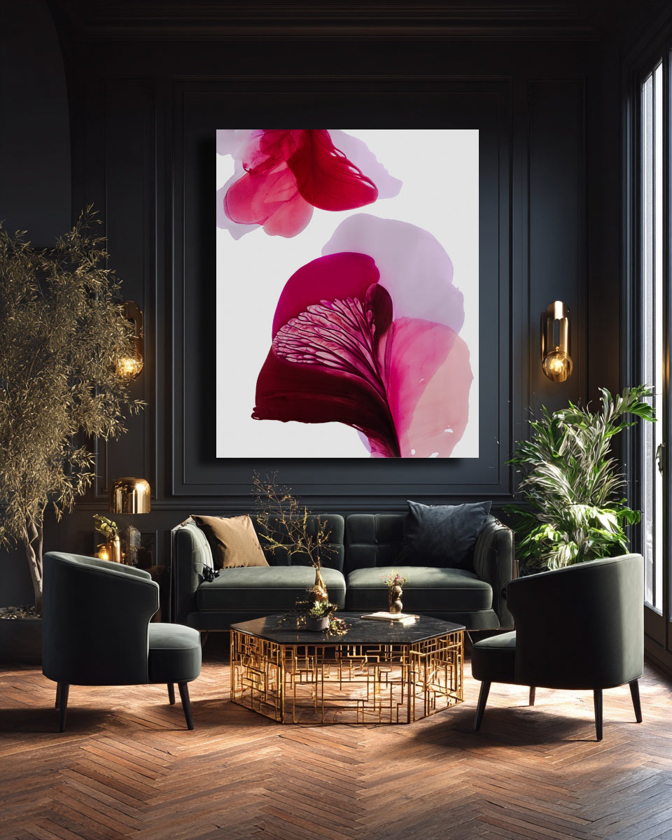 Botanical Wall Art Prints Abstract Floral Plant Watercolor Paper & Canvas | Bloom 9