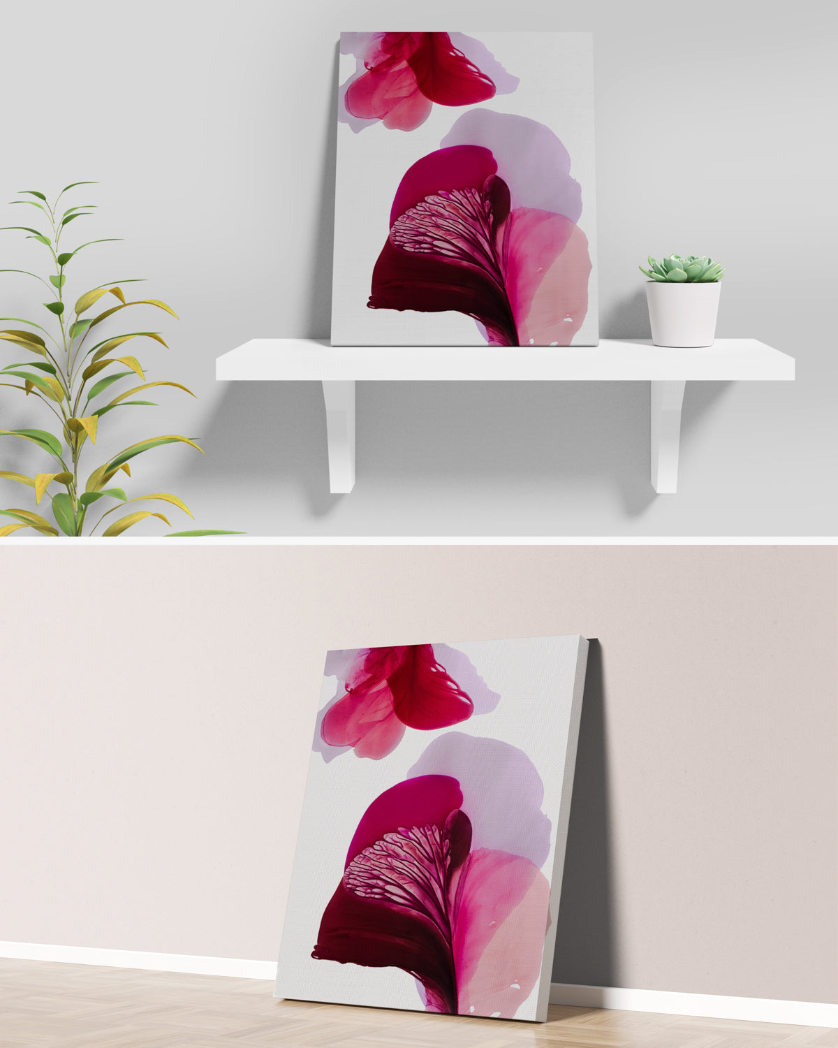 Botanical Wall Art Prints Abstract Floral Plant Watercolor Paper & Canvas | Bloom 9