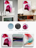 Botanical Wall Art Prints Abstract Floral Plant Watercolor Paper & Canvas | Bloom 9