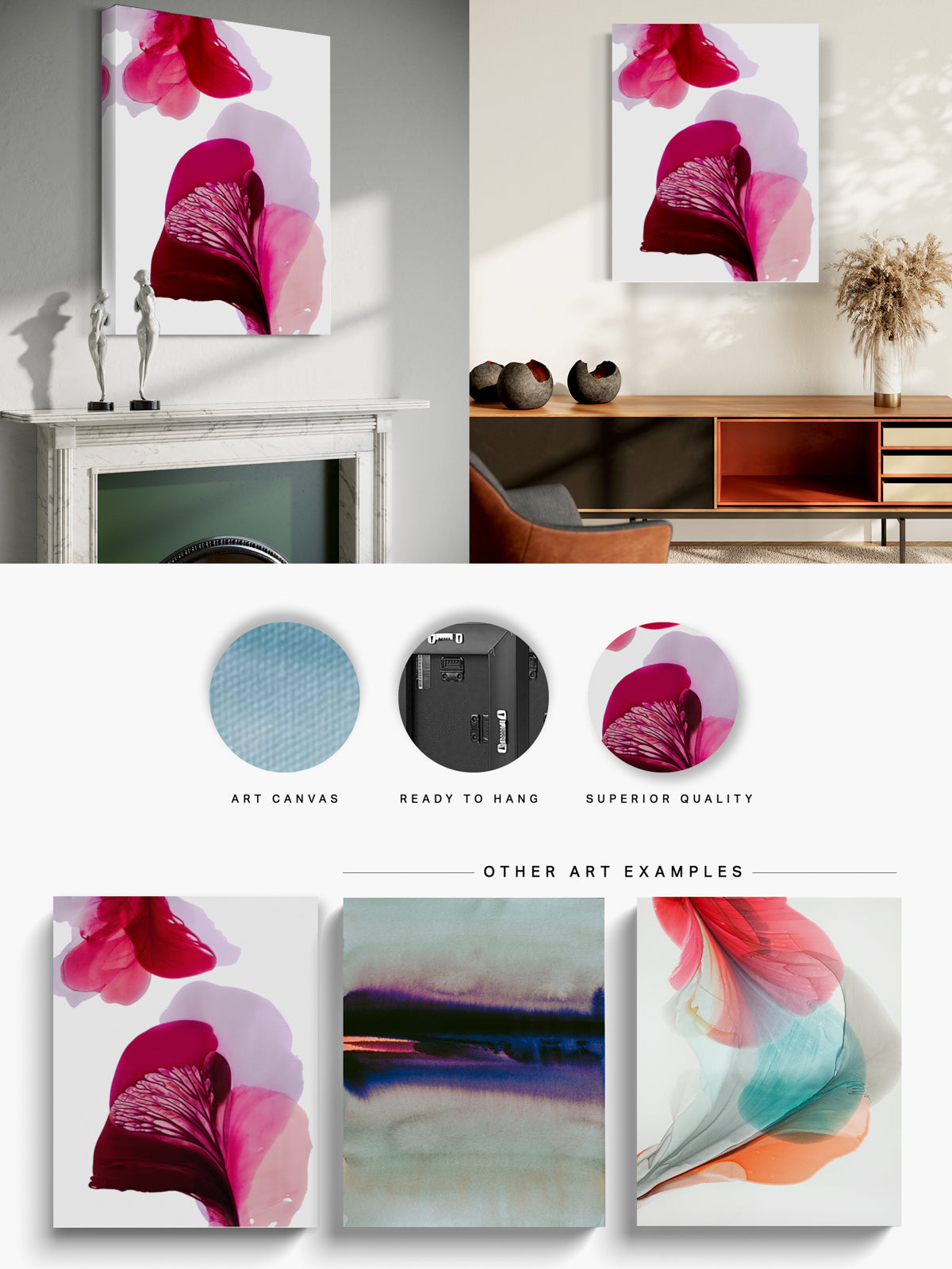 Botanical Wall Art Prints Abstract Floral Plant Watercolor Paper & Canvas | Bloom 9