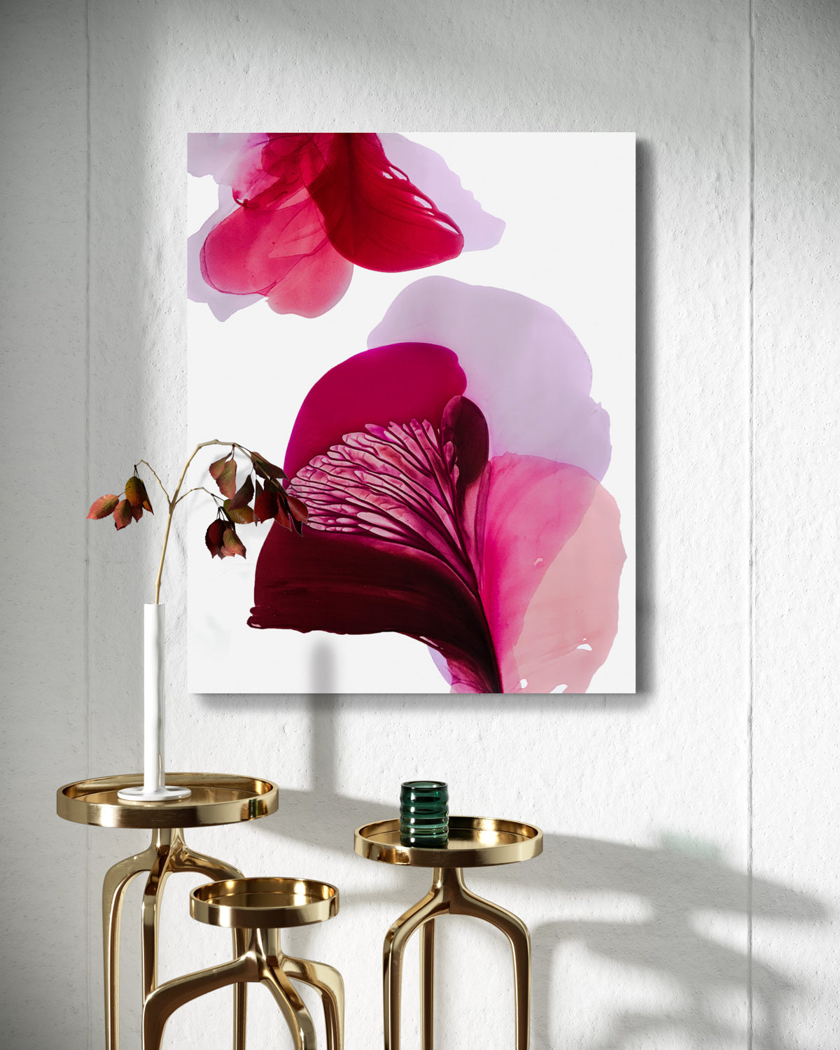 Botanical Wall Art Prints Abstract Floral Plant Watercolor Paper & Canvas | Bloom 9