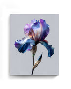 Botanical Wall Art Prints Abstract Flora Plant Watercolor Paper & Canvas | Iris 2