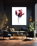 Botanical Wall Art Prints Abstract Flora Plant Watercolor Paper & Canvas | Tulip 1