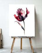Botanical Wall Art Prints Abstract Flora Plant Watercolor Paper & Canvas | Tulip 2
