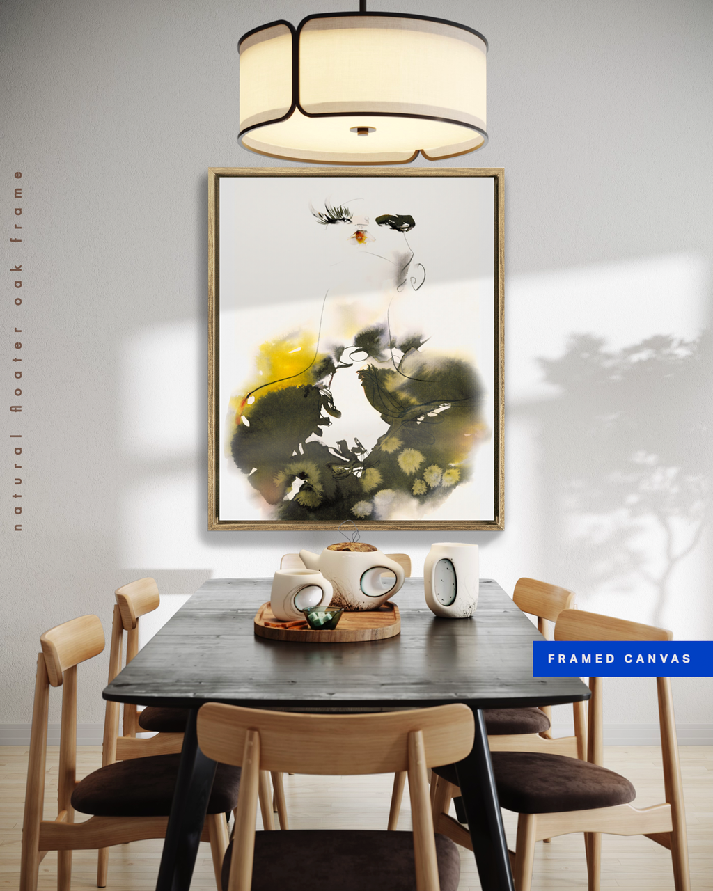 Portrait Wall Art Prints Loose Watercolor Face Paper & Canvas | Cala