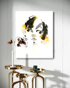 Portrait Wall Art Prints Loose Watercolor Face Paper & Canvas | Esa