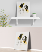 Portrait Wall Art Prints Loose Watercolor Face Paper & Canvas | Esa