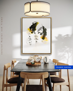 Portrait Wall Art Prints Loose Watercolor Face Paper & Canvas | Esa
