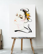 Portrait Wall Art Prints Loose Watercolor Face Paper & Canvas | Fona