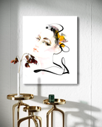 Portrait Wall Art Prints Loose Watercolor Face Paper & Canvas | Fona