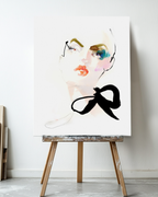 Portrait Wall Art Prints Loose Watercolor Face Paper & Canvas | Mola