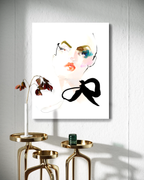 Portrait Wall Art Prints Loose Watercolor Face Paper & Canvas | Mola