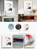 Portrait Wall Art Prints Loose Watercolor Face Paper & Canvas | Mola