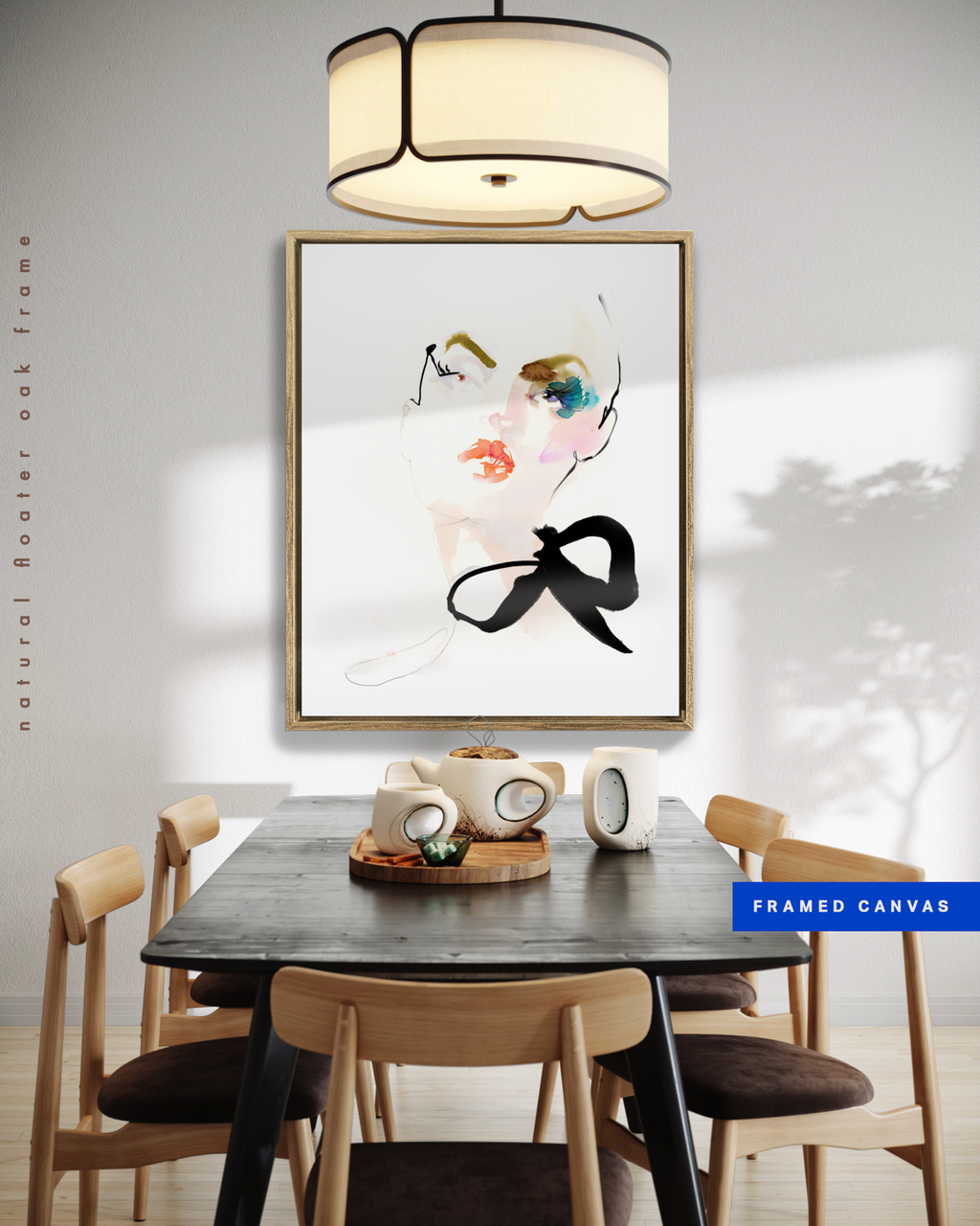 Portrait Wall Art Prints Loose Watercolor Face Paper & Canvas | Mola