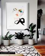 Portrait Wall Art Prints Loose Watercolor Face Paper & Canvas | Mola