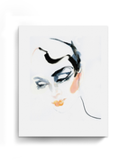 Portrait Wall Art Prints Loose Watercolor Face Paper & Canvas | Posa