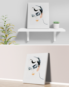 Portrait Wall Art Prints Loose Watercolor Face Paper & Canvas | Posa