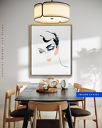 Portrait Wall Art Prints Loose Watercolor Face Paper & Canvas | Posa