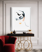 Portrait Wall Art Prints Loose Watercolor Face Paper & Canvas | Posa