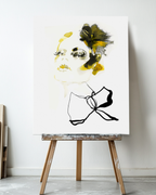 Portrait Wall Art Prints Loose Watercolor Face Paper & Canvas | Tola