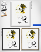 Portrait Wall Art Prints Loose Watercolor Face Paper & Canvas | Tola
