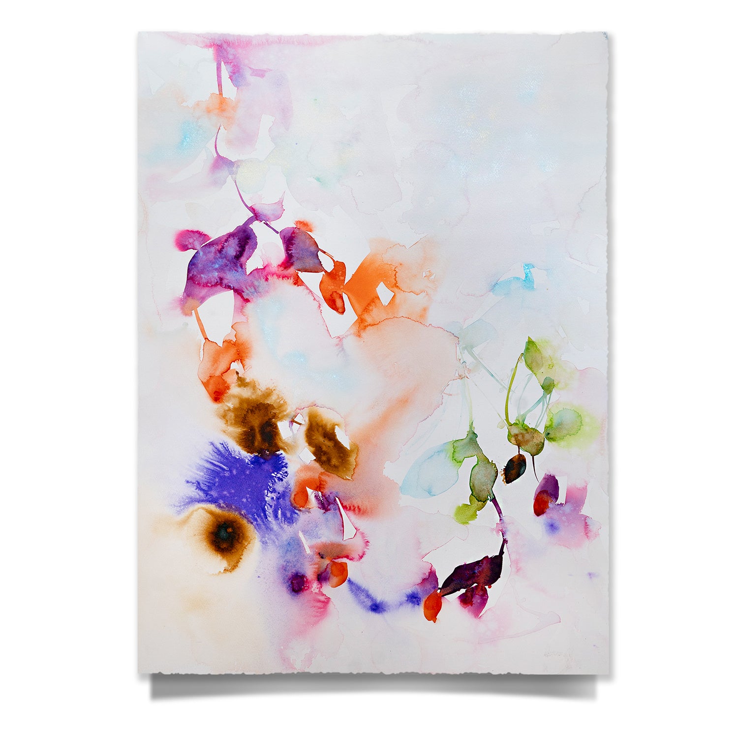 abstract-botanical-watercolor-painting-flower-art-marta-spendowska-verymarta-Abstract Botanical Watercolor | Gotra | 30x22" Paper