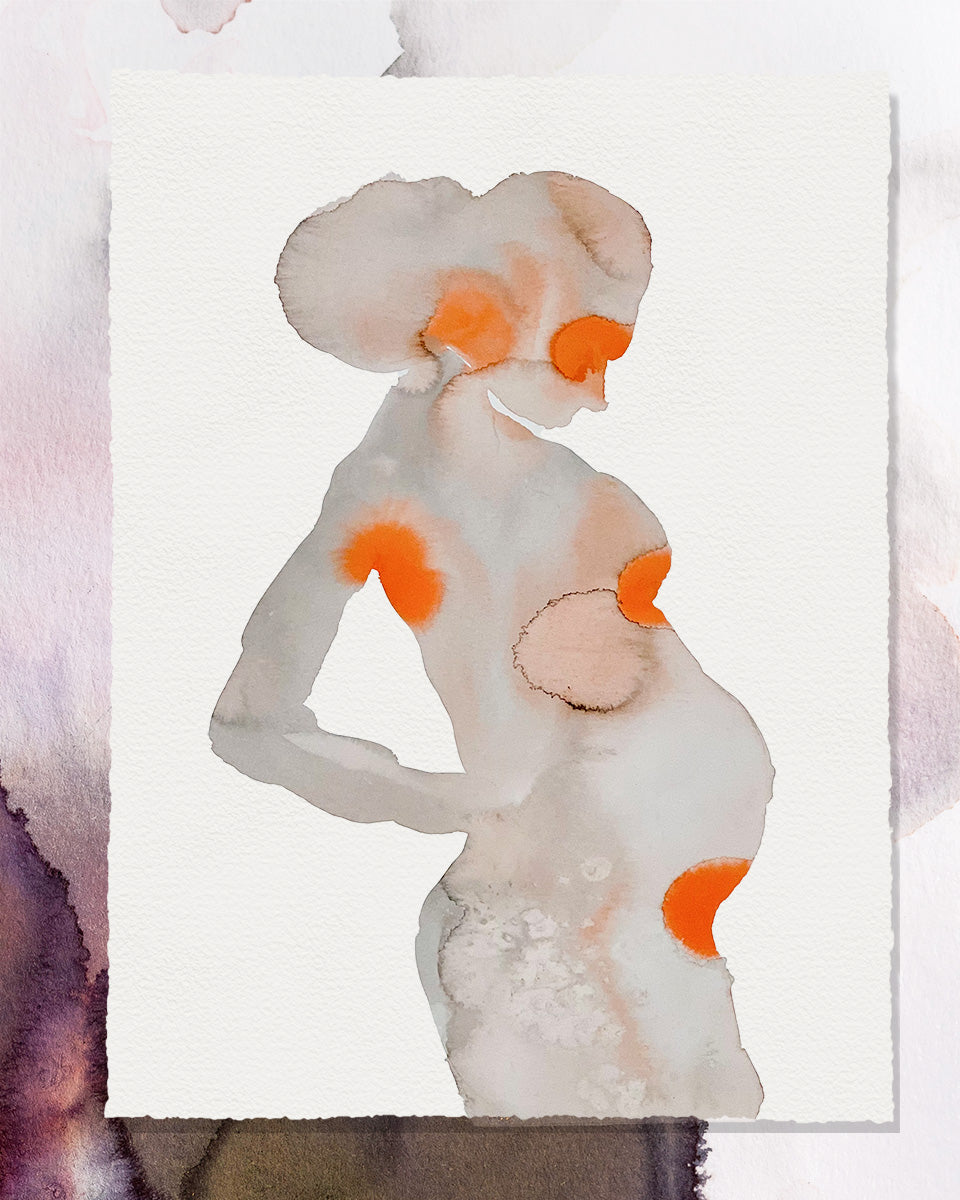 Watercolor 12x9 / Mother 8