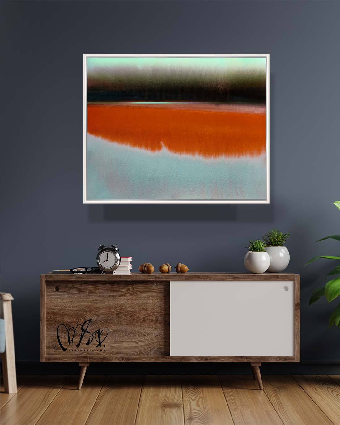 Abstract Art Print Mint